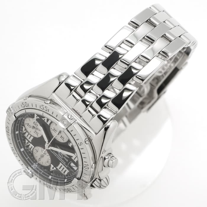 ブライトリング クロノコックピット バーインデックス 黒文字盤 A13358 中古)BREITLING ブライトリング クロノコックピット A13358（商品ID