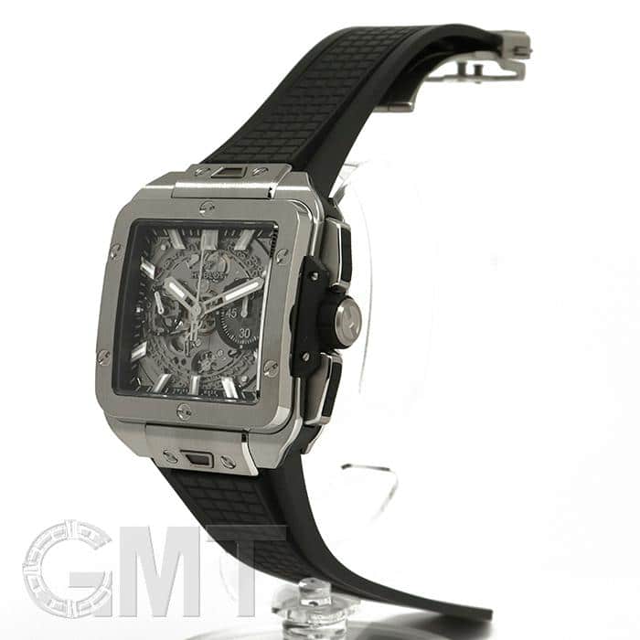新品)HUBLOT ウブロ スクエア・バン ウニコ チタニウム 821.NX.0170.RX