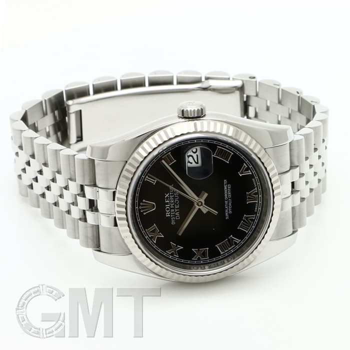 中古)ROLEX ロレックス デイトジャスト 116234 ブラック ローマ（商品