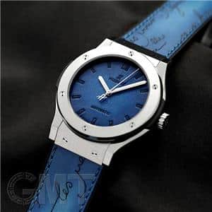 HUBLOT ウブロ クラシック フュージョン 511.NX.050B.VR.BER16 ベルルッティ スクリット オーシャンブルー【世界限定500本】 メイン