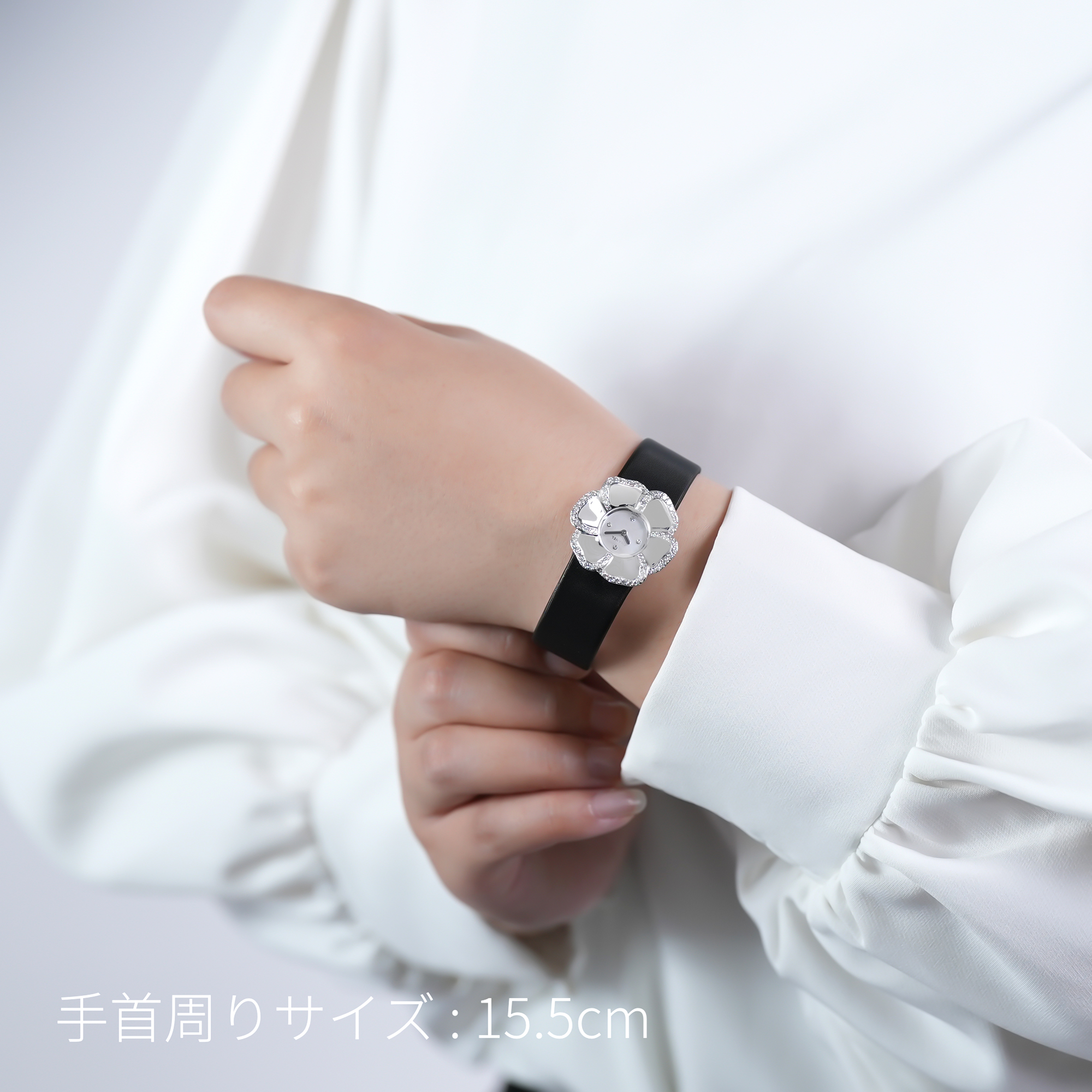 中古)CHANEL シャネル カメリア H1187 ホワイトシェル（商品ID