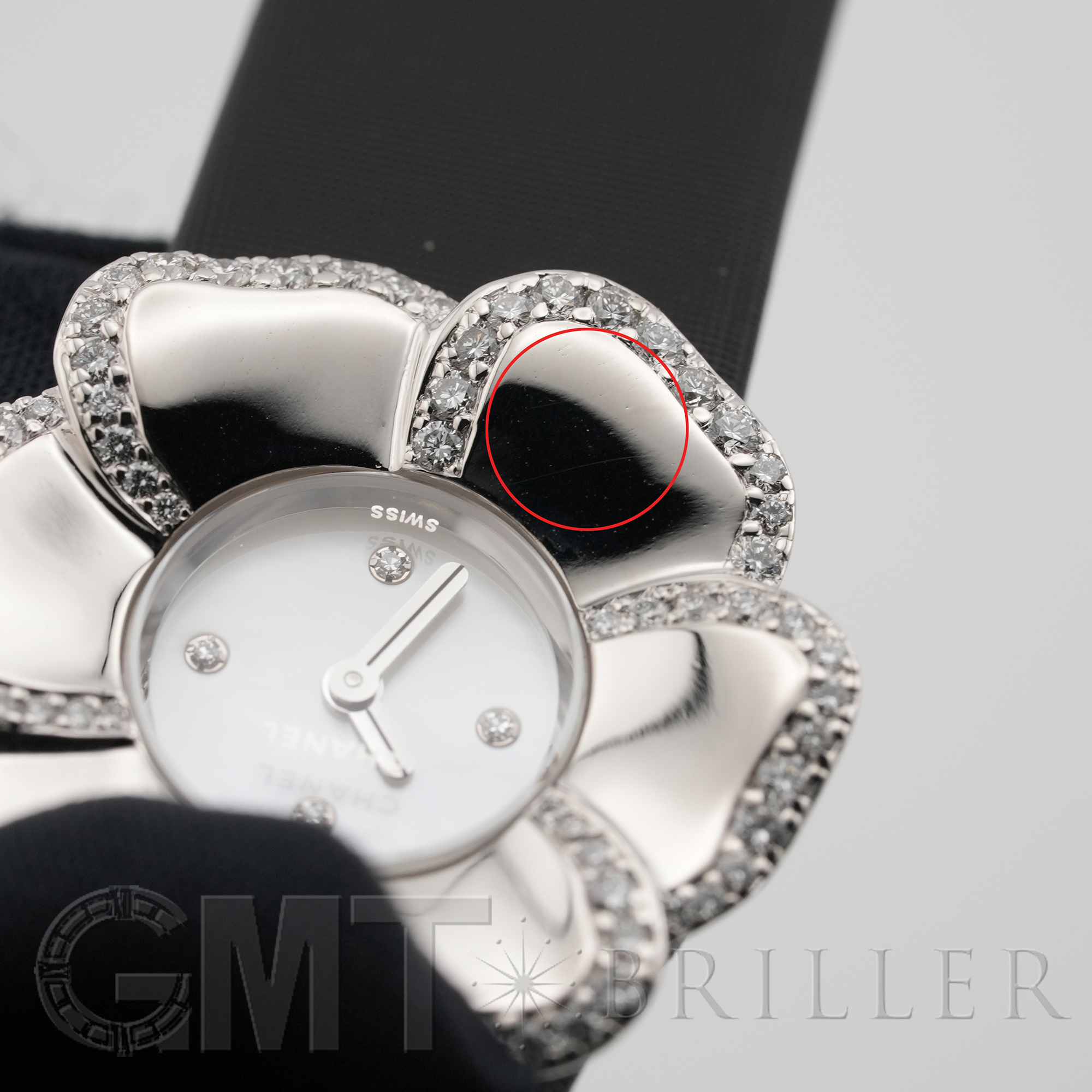 中古)CHANEL シャネル カメリア H1187 ホワイトシェル（商品ID