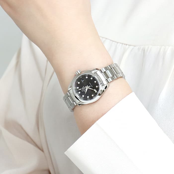 オメガ◆6573/912◆固定コマ◆シーマスター◆アクアテラ◆レディース◆F-S 新品)OMEGA オメガ シーマスター アクアテラ レディース クォーツ