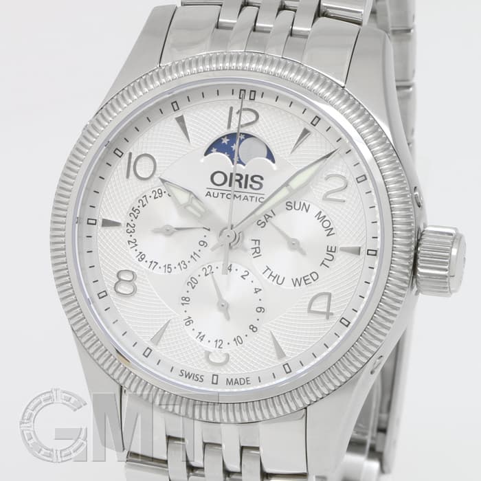 新品)ORIS オリス ビッグクラウン コンプリケーション シルバー 582