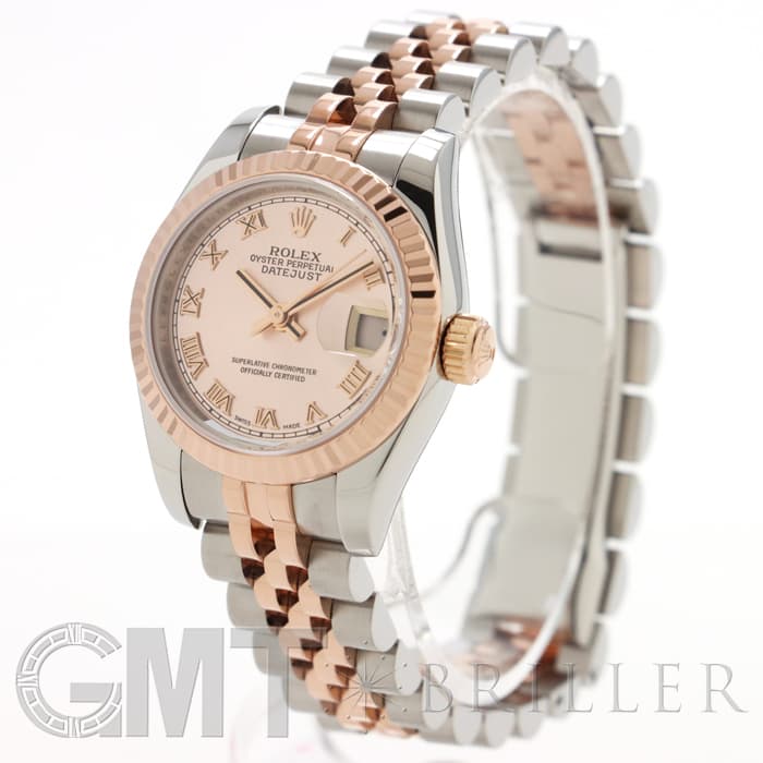 中古)ROLEX ロレックス デイトジャスト 179171 ピンク ローマ（商品ID