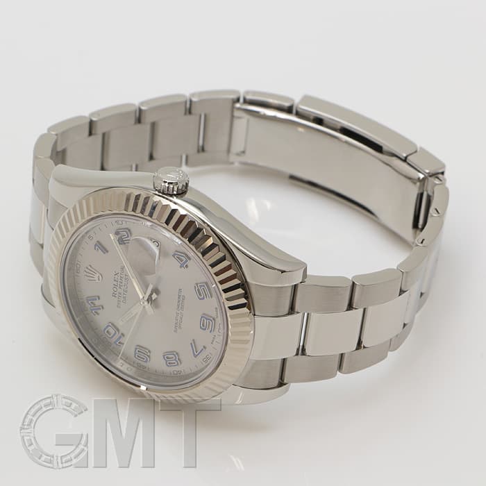 中古)ROLEX ロレックス デイトジャスト II 116334 シルバーブルー