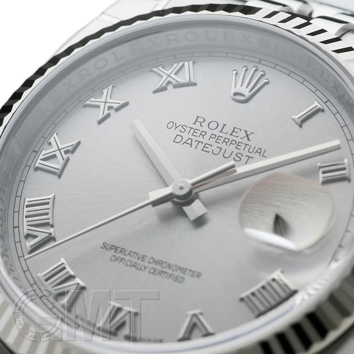 新品)ROLEX ロレックス デイトジャスト 116234 グレー ローマ（商品ID