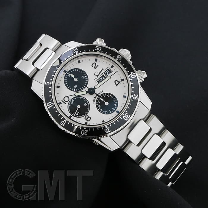 中古)SINN ジン 103 .B.SA.CR クロノグラフ ホワイト/ブラック【日本