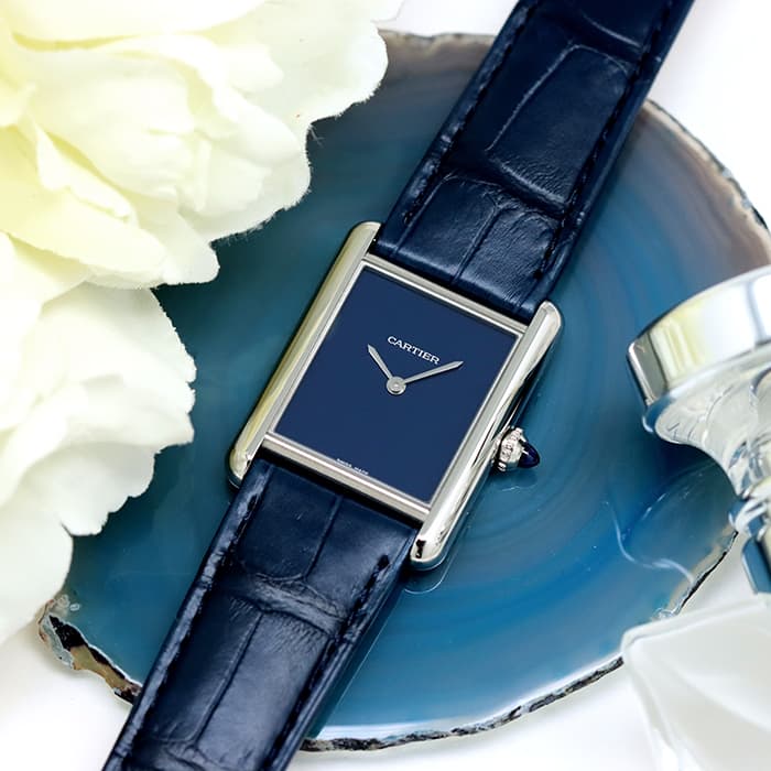 中古)CARTIER カルティエ タンク マスト ウォッチWSTA0055 ブルー 中古)CARTIER カルティエ タンク マスト ウォッチWSTA0055 ブルー