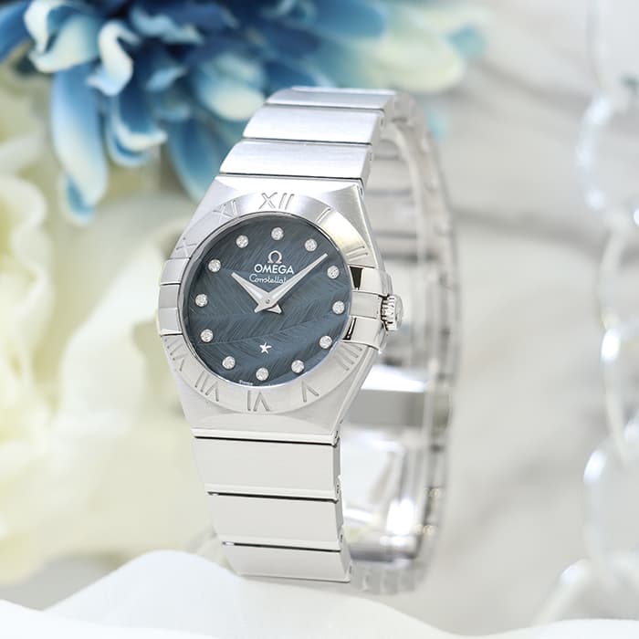 新品)OMEGA オメガ コンステレーション クォーツ 27MM 123.10