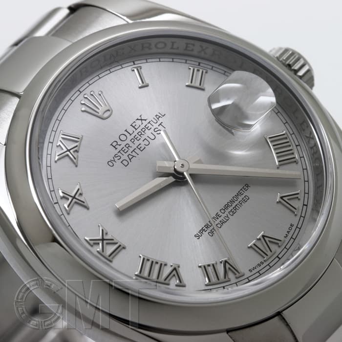中古)ROLEX ロレックス デイトジャスト 116200 グレー ローマ