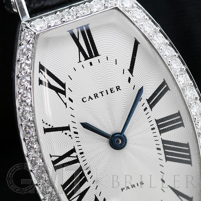 中古)CARTIER カルティエ トノー SM ホワイトゴールド ダイヤベゼル
