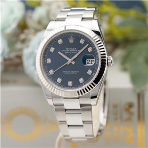 ROLEX ロレックス デイトジャスト 41 126334G ブルー 10Pダイヤ オイスターブレスレット【未使用品】 メイン