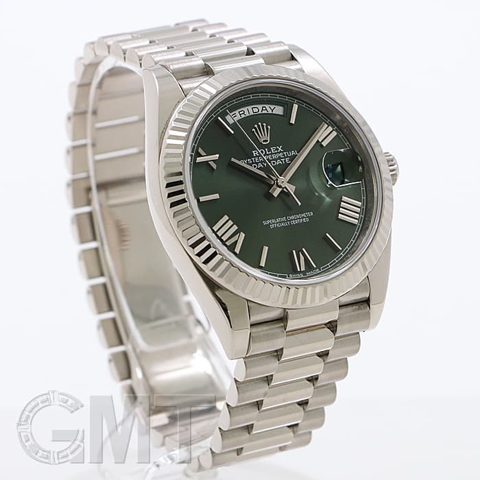 中古)ROLEX ロレックス デイデイト 40 228239 オリーブグリーン（商品