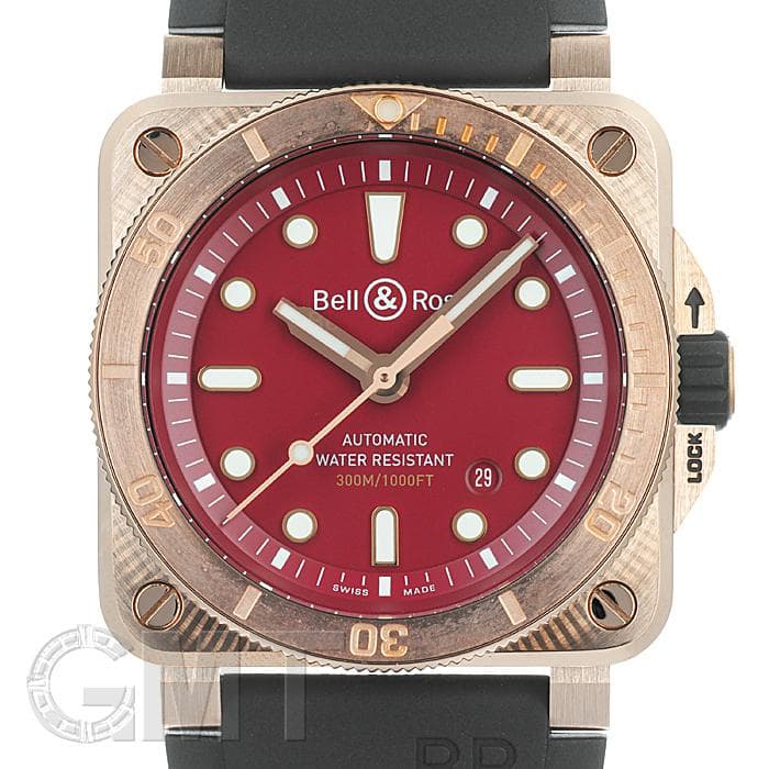 中古)BELL & ROSS ベル&ロス BR 03-92 ダイバー バーガンディー