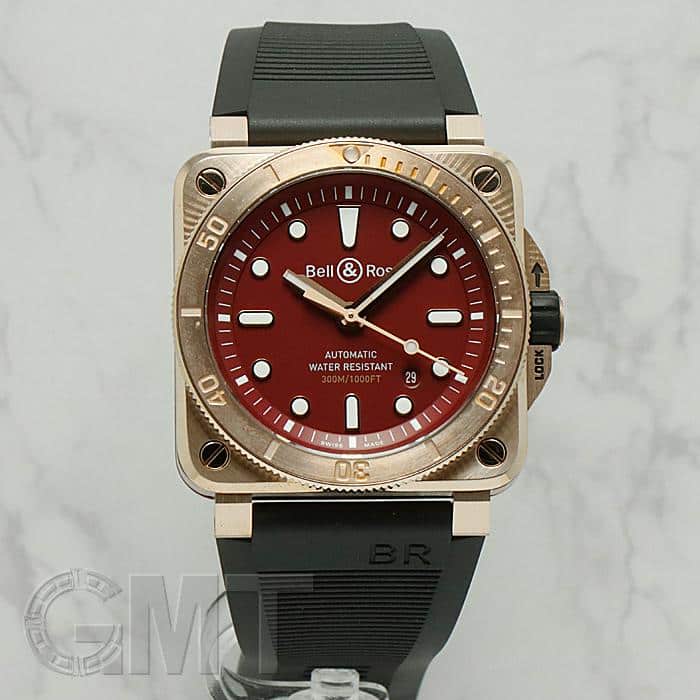 中古)BELL & ROSS ベル&ロス BR 03-92 ダイバー バーガンディー