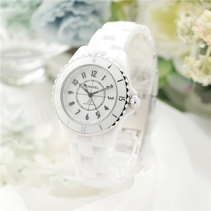 中古)CHANEL シャネル J12 H5699 ホワイトセラミック 33mm 【未使用品