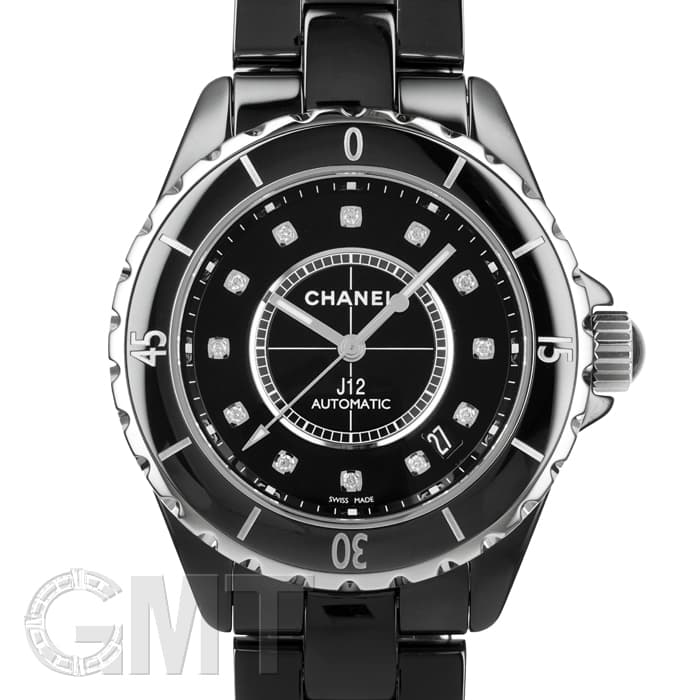 CHANEL腕時計 中古)CHANEL シャネル J12 H1626 ブラック セラミック 38mm（商品ID