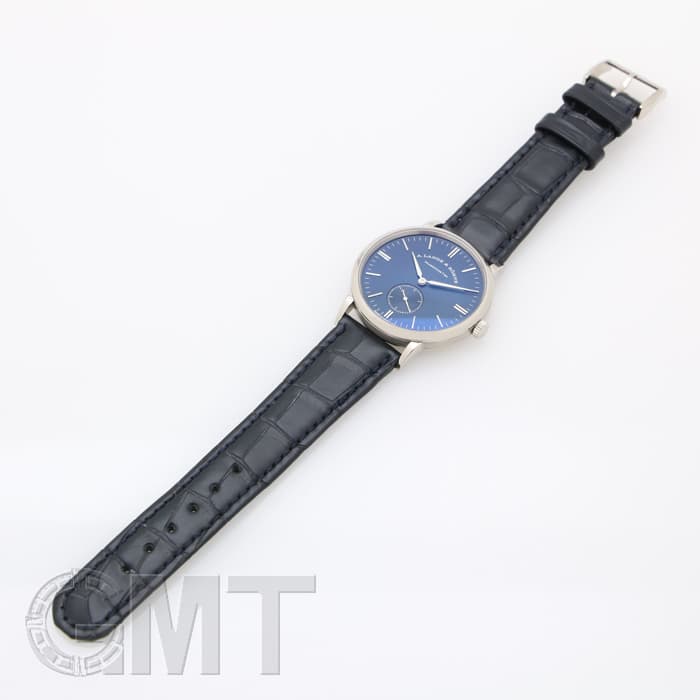 【純正】A. LANGE & SÖHNE アリゲーターレザーベルト ダークブルー 新品)A. LANGE & SOHNE ランゲ&ゾーネ サクソニア ブルー・シリーズ