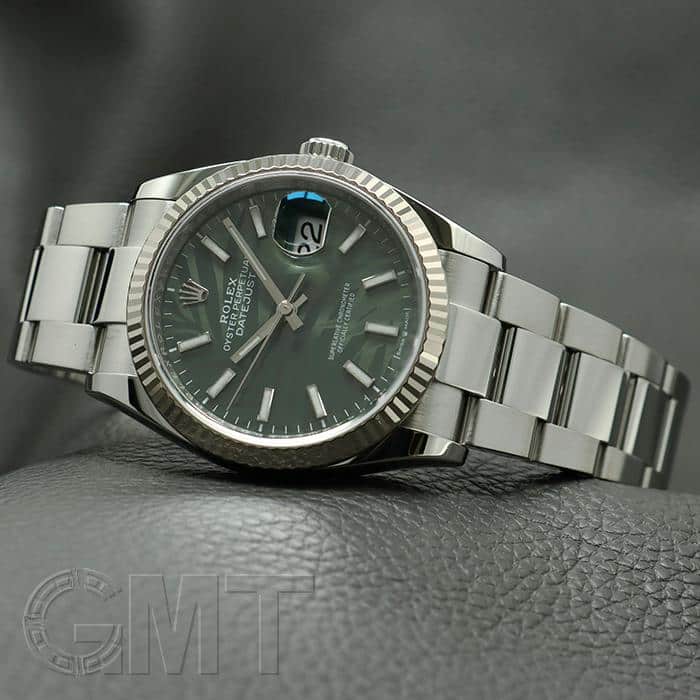 中古)ROLEX ロレックス デイトジャスト 36 126234 グリーンパーム