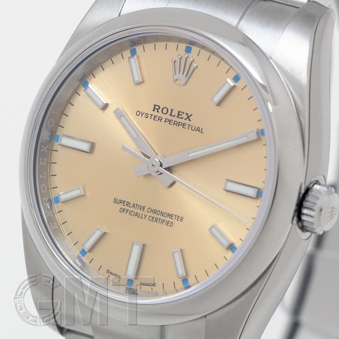 新品)ROLEX ロレックス オイスターパーペチュアル 114200 シャンパン