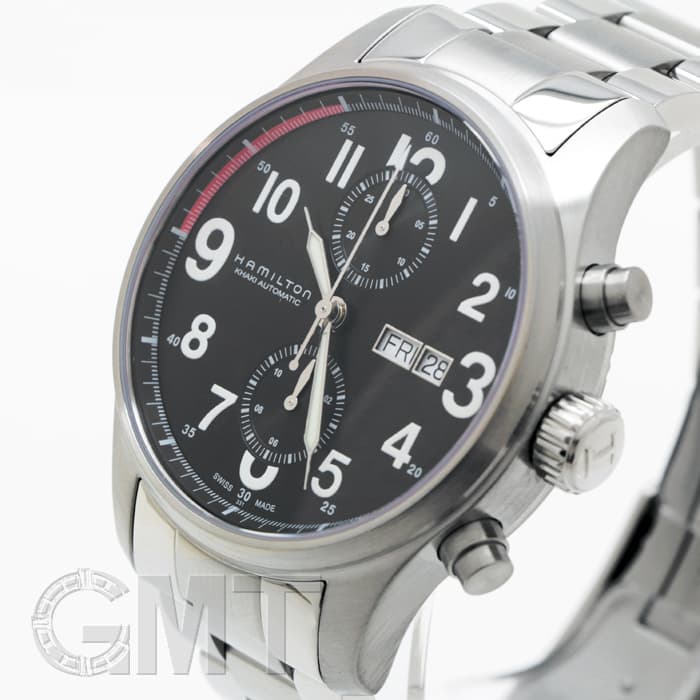 中古)HAMILTON ハミルトン カーキ オフィサーオート クロノ H71716133