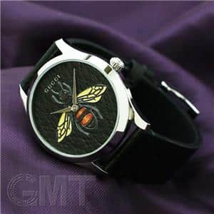 極美品 希少 GUCCI 腕時計 タイムレス ビー ゴールド ブラック 稼動 新品)GUCCI グッチ Gタイムレス YA1264067 ビー ブラック（商品