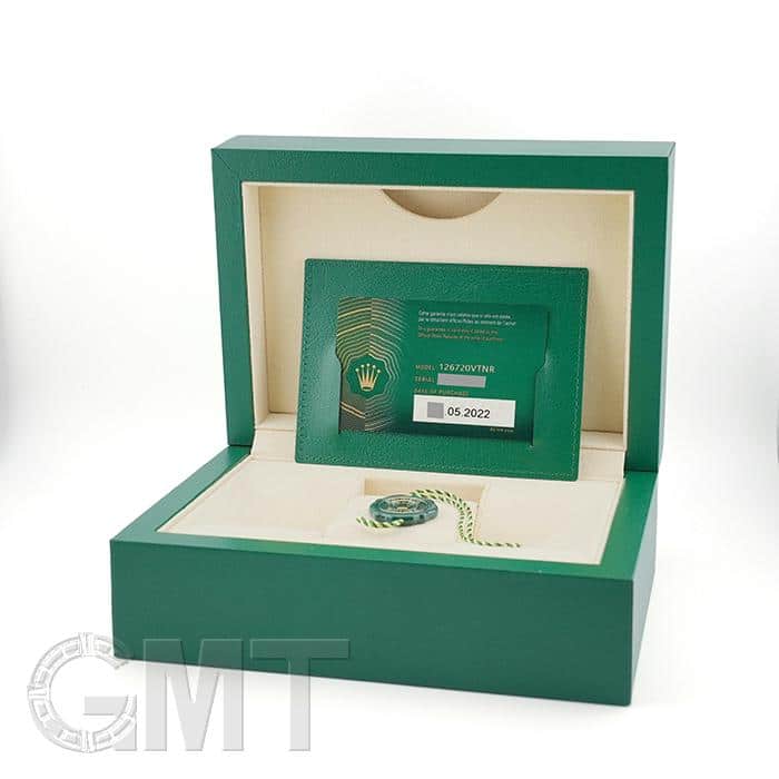 1【美品】ROLEX ロレックス 箱のみGMT-Master II用 冊子タグ付 中古)ROLEX ロレックス GMTマスター II 126720VTNR（商品ID
