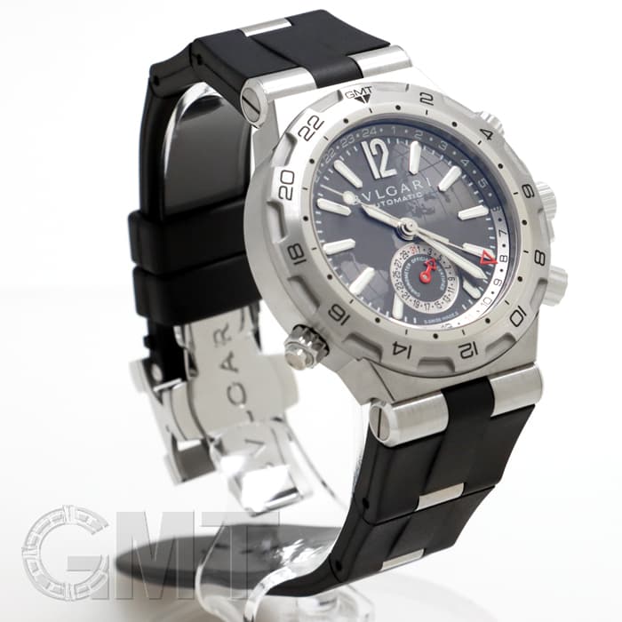 ブルガリ ディアゴノ プロフェッショナル エア GMT DP42C14SVDGMT バー ポインターデイト 世界地図 自動巻き DP42C14SVDGMT ディアゴノ プロフェッショナル エア 中古 ｜ ブルガリ