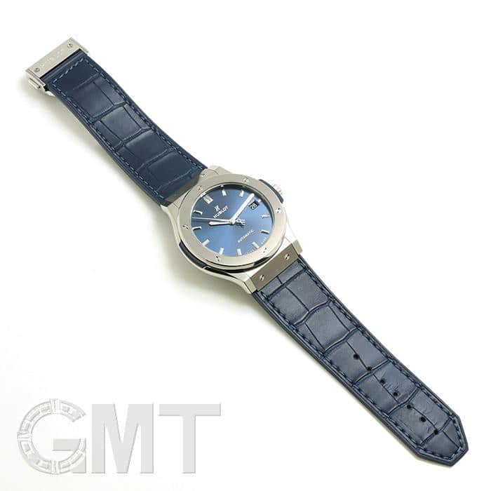 新品)HUBLOT ウブロ クラシック フュージョン チタニウム ブルー 511