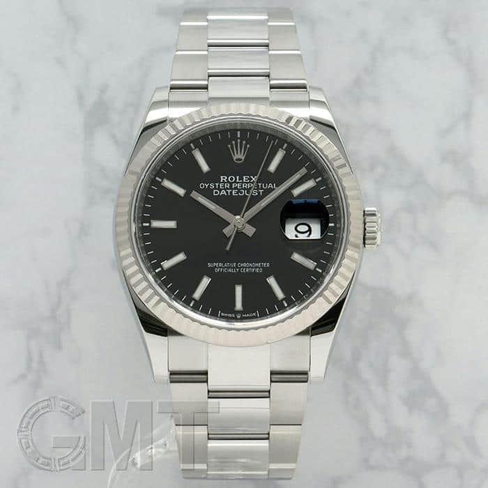 ブラック ゆっけ様 中古)ROLEX ロレックス デイトジャスト 36 126234 ブラック