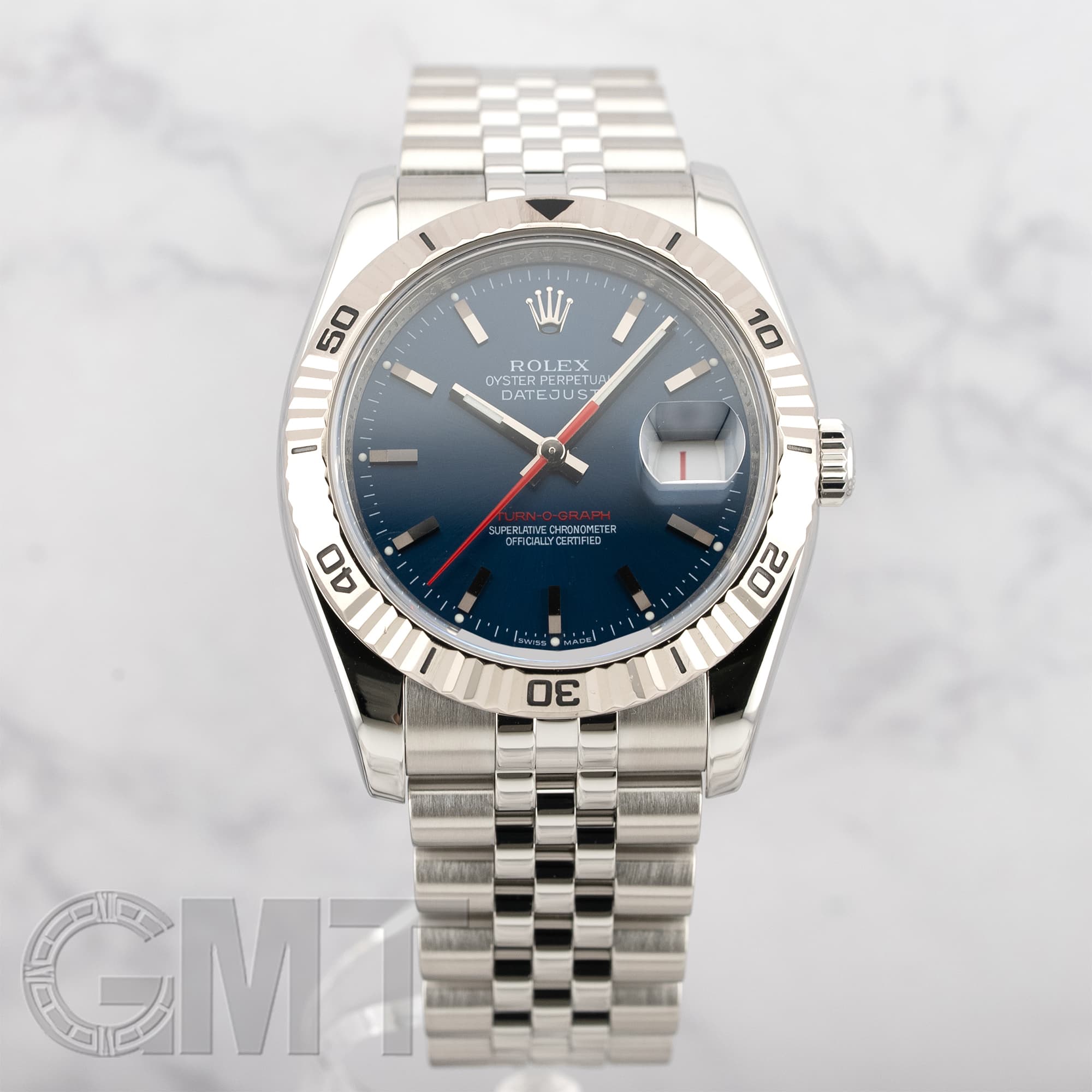 柏 中古)ROLEX ロレックス ターノグラフ 116264 ブルー ジュビリー