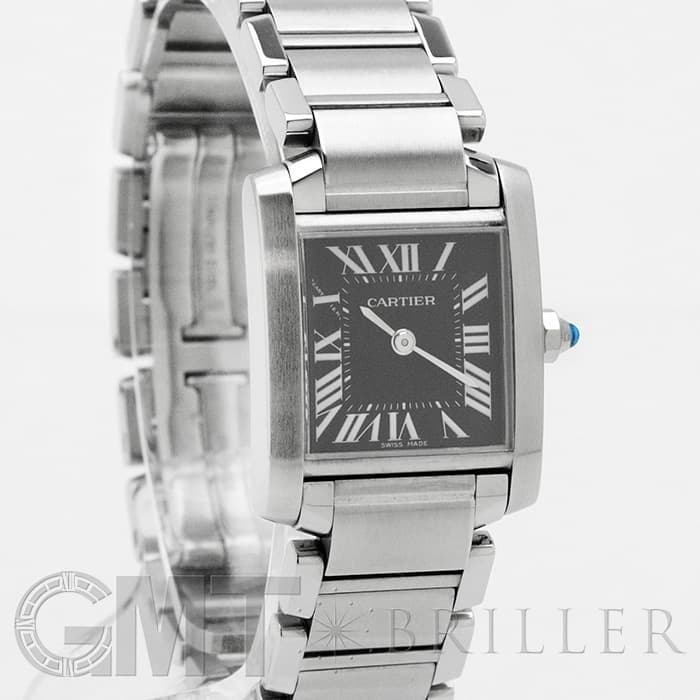 中古)CARTIER カルティエ タンク フランセーズ SM W51026Q3 ブラック