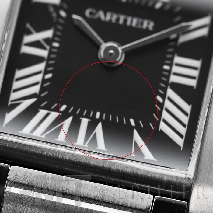 CARTIER カルティエ W51026Q3 タンクフランセーズ SM アジア限定 腕時計 SS SS レディース [中古] 中古)CARTIER カルティエ タンク フランセーズ SM W51026Q3 ブラック