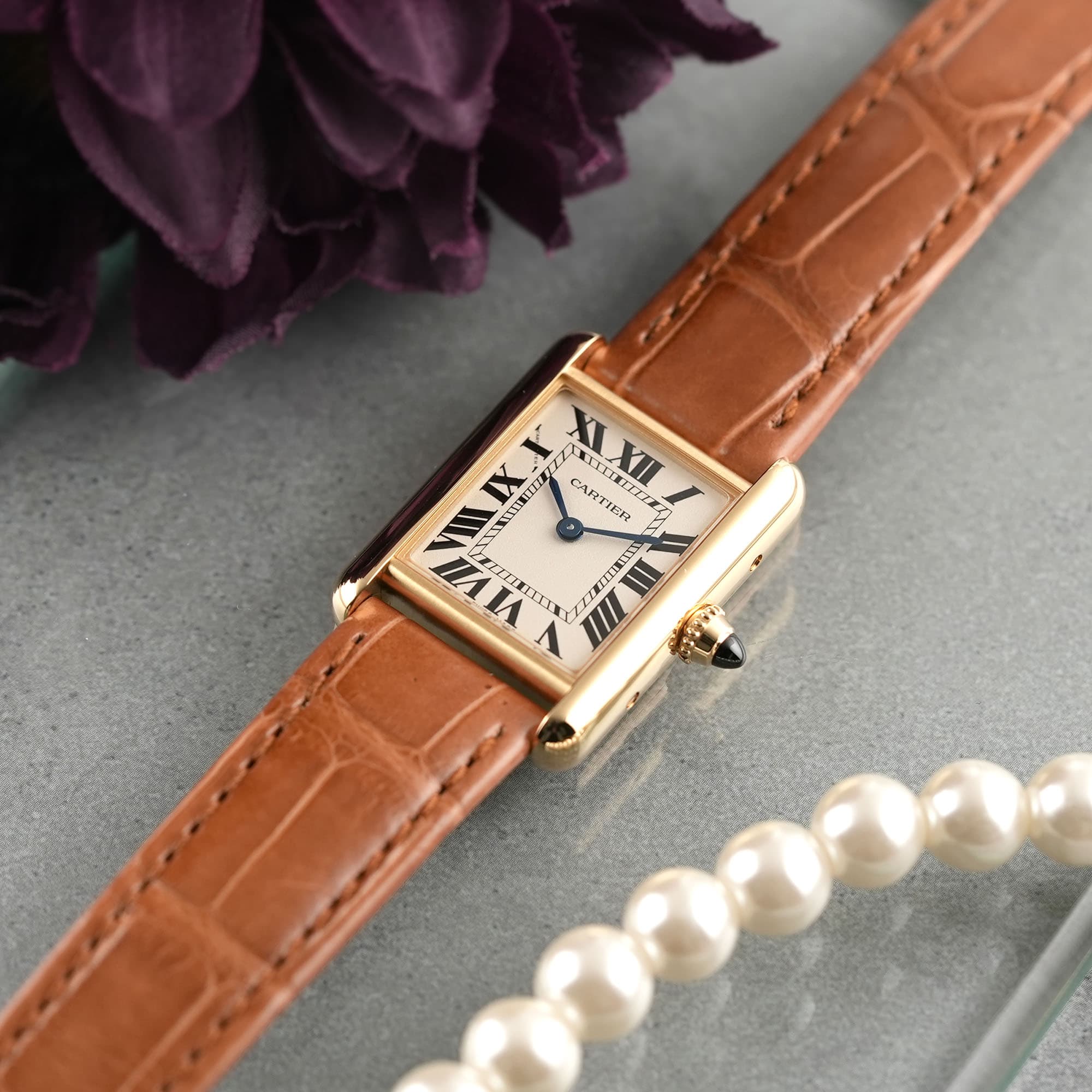 新品)CARTIER カルティエ タンク ルイ カルティエ ウォッチ SM