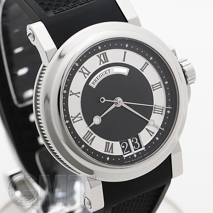 中古)BREGUET ブレゲ マリーン ラージデイト 5817ST/92/5V8 ブラック
