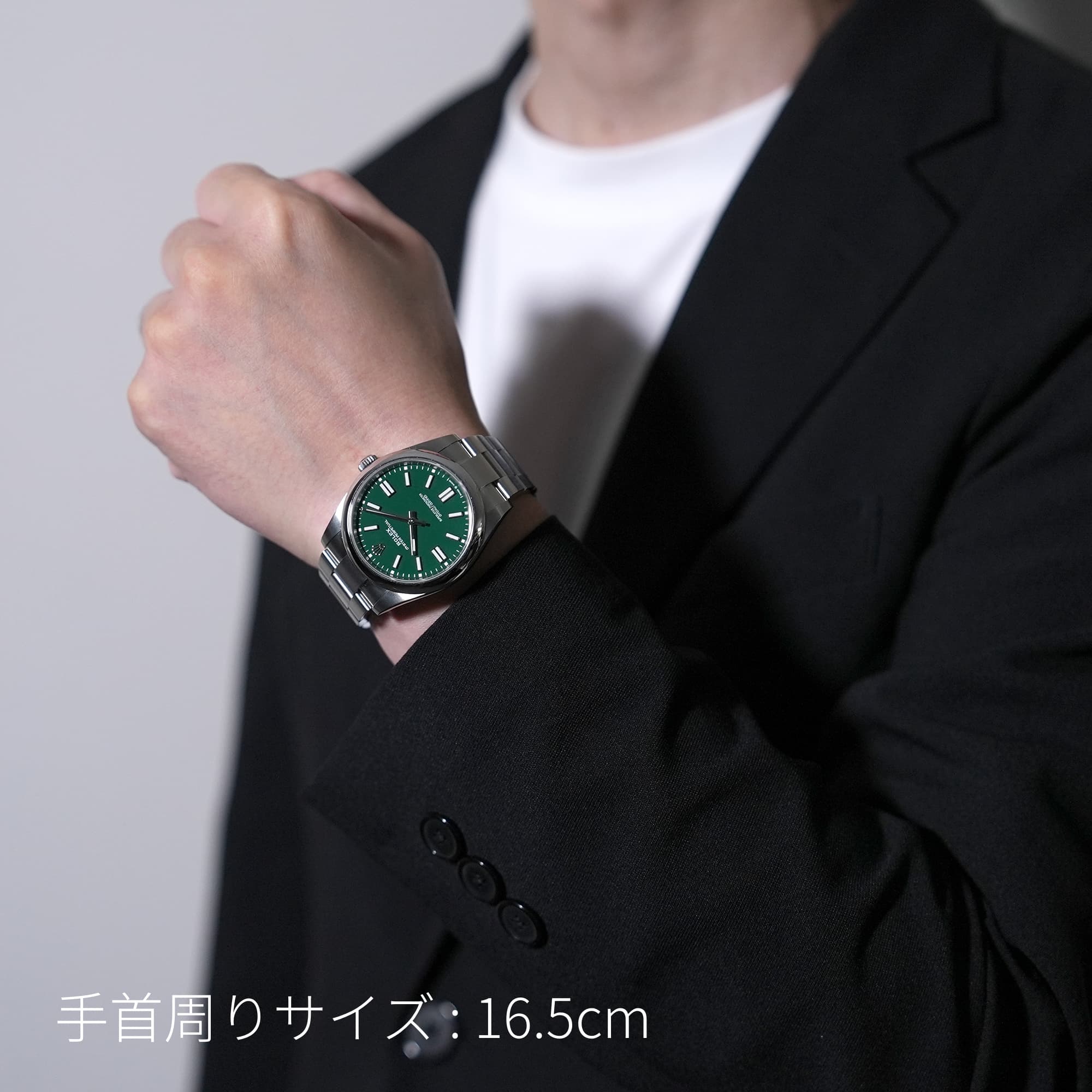 中古)ROLEX ロレックス オイスターパーペチュアル 41 124300 グリーン