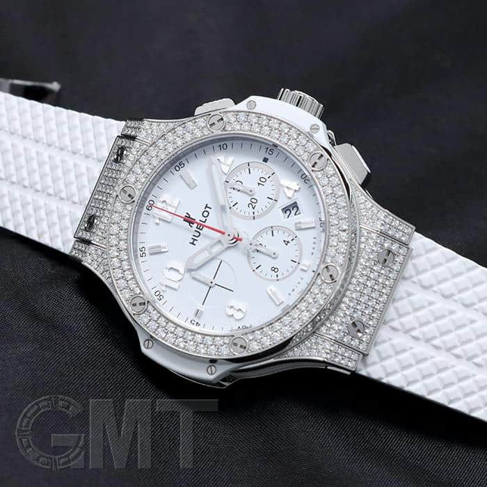 中古)HUBLOT ウブロ ビッグバン スチール パヴェダイヤ 44mm 301.SE