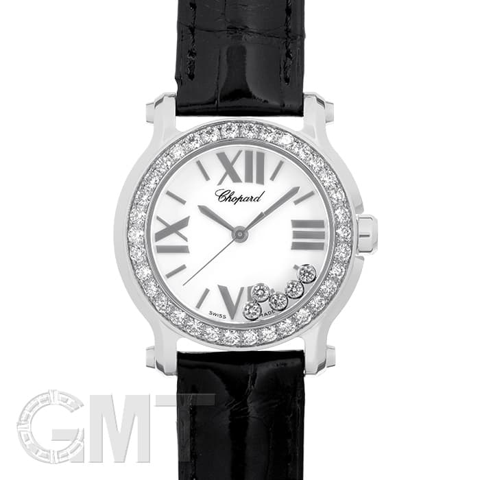 新品)CHOPARD ショパール ハッピースポーツ ホワイト ベゼルダイヤ