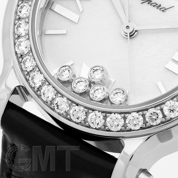 新品)CHOPARD ショパール ハッピースポーツ ホワイト ベゼルダイヤ