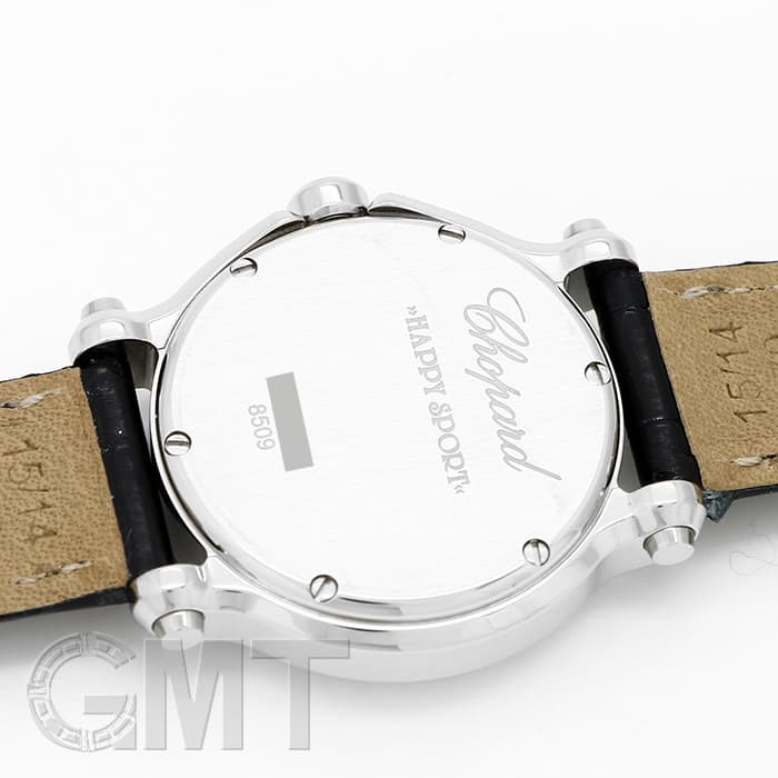 中古 ショパール Chopard 278509-3047 ホワイトシェル /ダイヤモンド レディース 腕時計 新品)CHOPARD ショパール ハッピースポーツ ホワイト ベゼルダイヤ