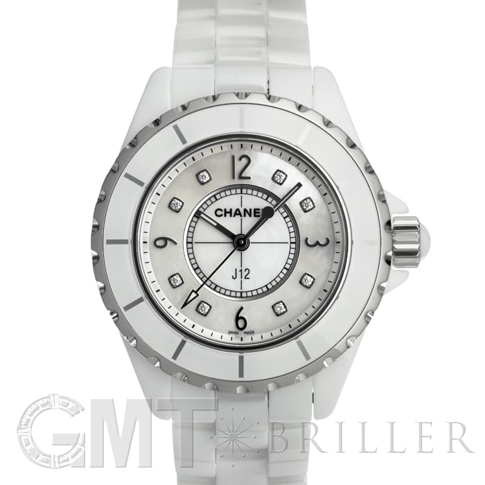 新品)CHANEL シャネル J12 ホワイトセラミック MOP/8Pダイヤ 33mm