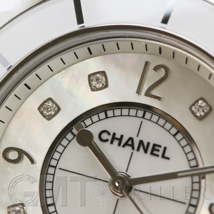 新品)CHANEL シャネル J12 ホワイトセラミック MOP/8Pダイヤ 33mm