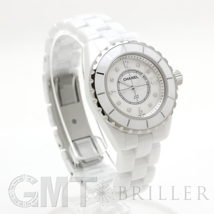 新品)CHANEL シャネル J12 ホワイトセラミック MOP/8Pダイヤ 33mm