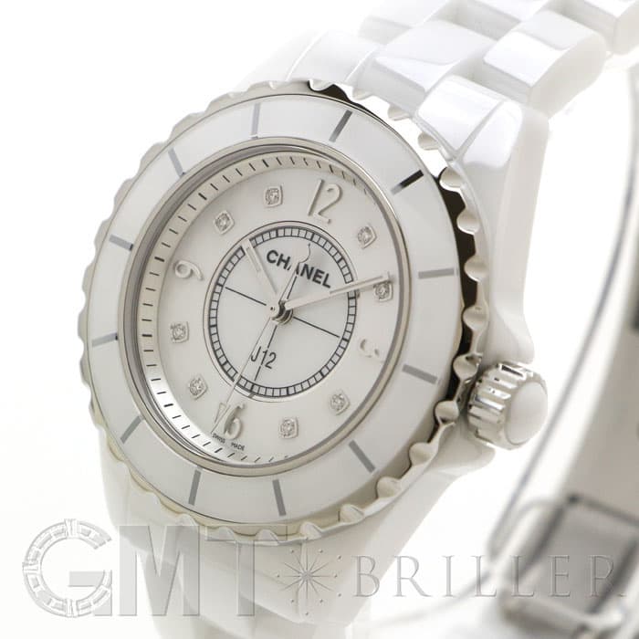新品)CHANEL シャネル J12 ホワイトセラミック MOP/8Pダイヤ 33mm