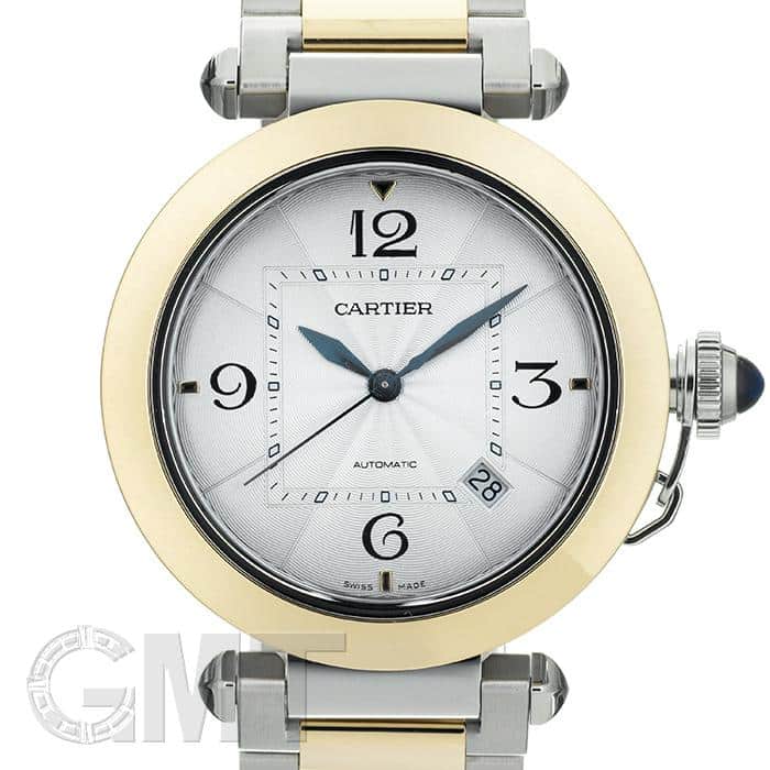 CARTIER カルティエ パシャ ドゥ カルティエ 41mm W2PA0009 腕時計_x000D_
 ステンレススチール/K18イエローゴールド K18YG シルバー文字盤 自動巻き メンズ【中古】472 新品)CARTIER カルティエ パシャ ドゥ カルティエ 41MM W2PA0009（商品