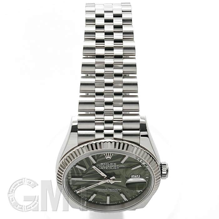 中古)ROLEX ロレックス デイトジャスト 36 126234 グリーンパーム