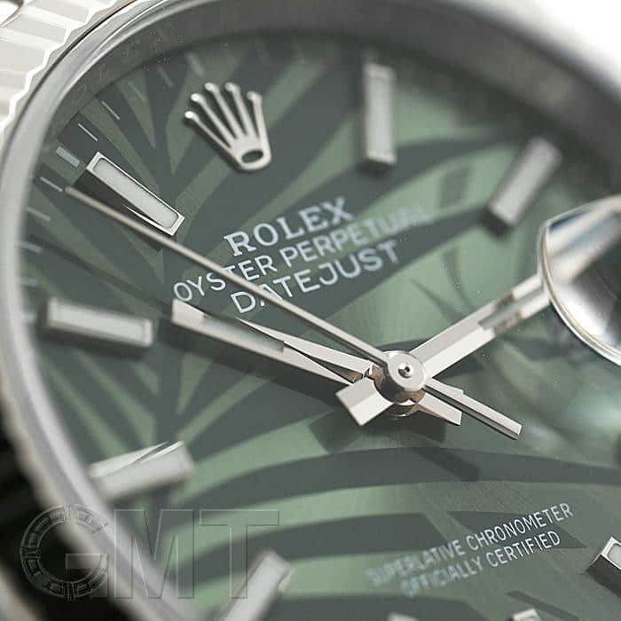 中古)ROLEX ロレックス デイトジャスト 36 126234 グリーンパーム