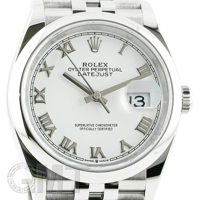 中古)ROLEX ロレックス デイトジャスト 36 126200 ホワイトローマ