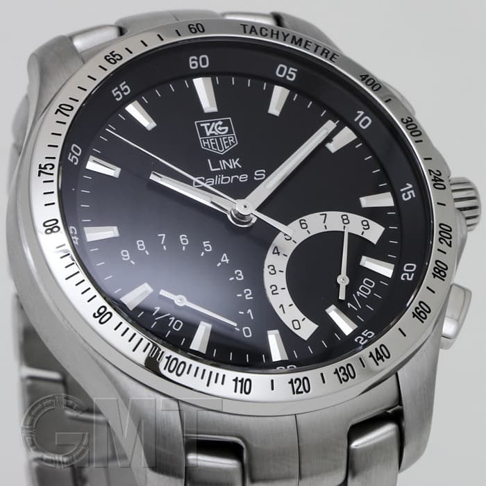 TAG Heuer タグホイヤー リンク キャリバーS クロノグラフ　【中古】 中古)TAG HEUER タグ・ホイヤー リンク キャリバーS ブラック